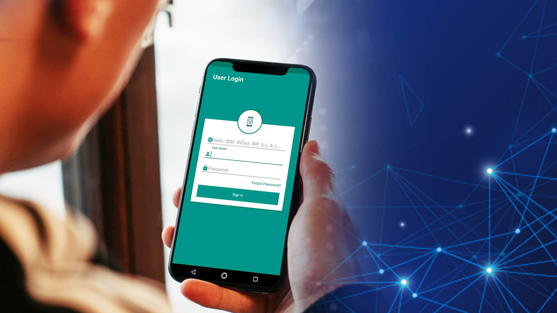 Image of a John, one member of the team created the app