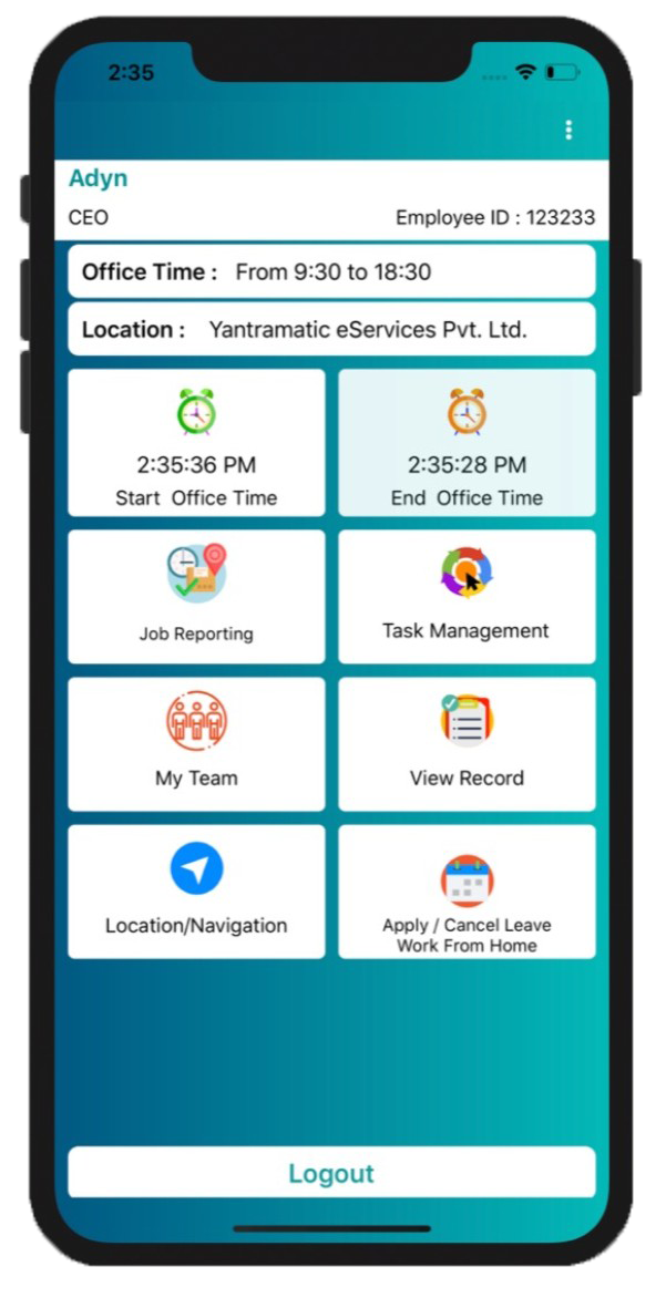 image of the iPhone app